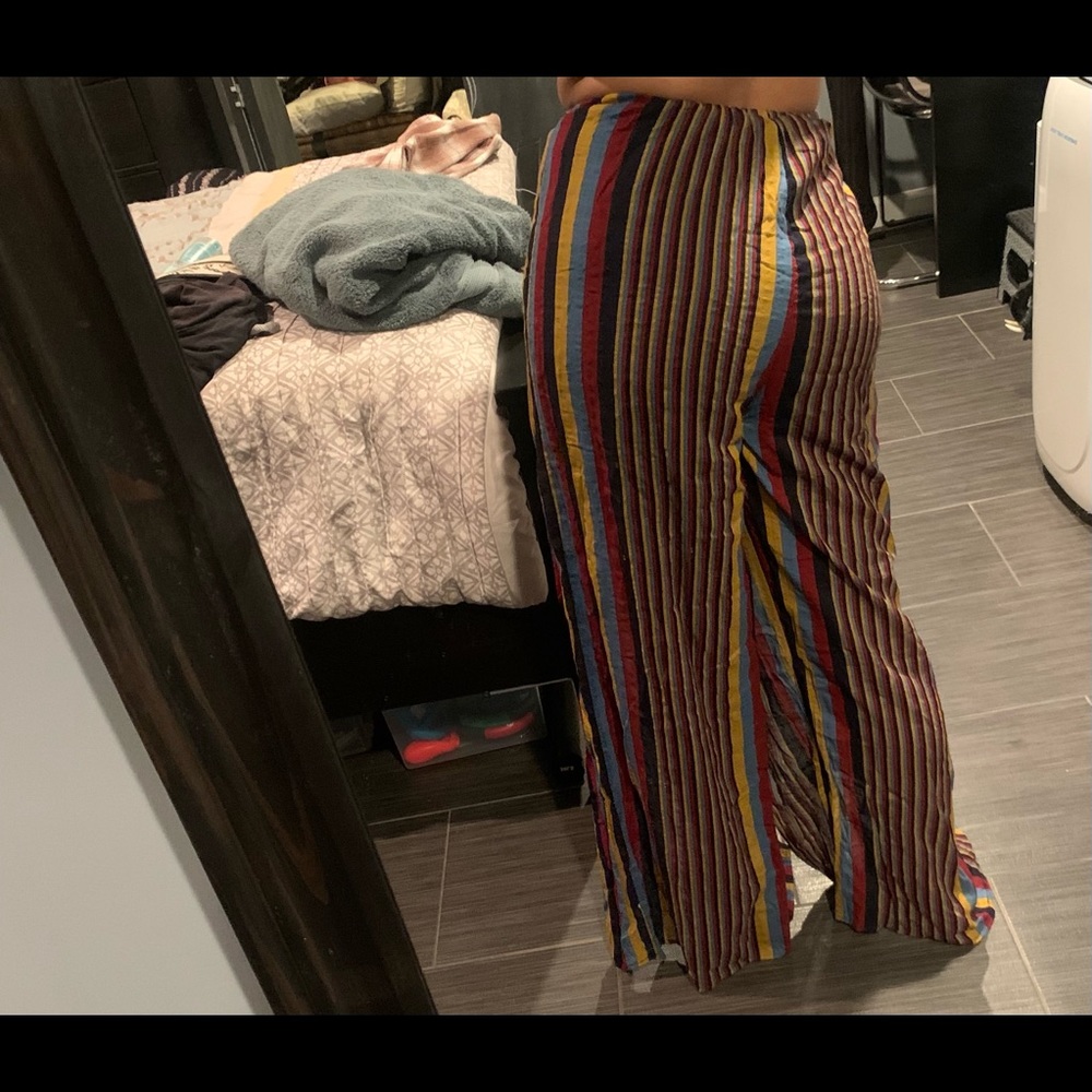 Striped split pants - Picture 5 of 9